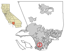 LA County Incorporated Areas West Carson highlighted